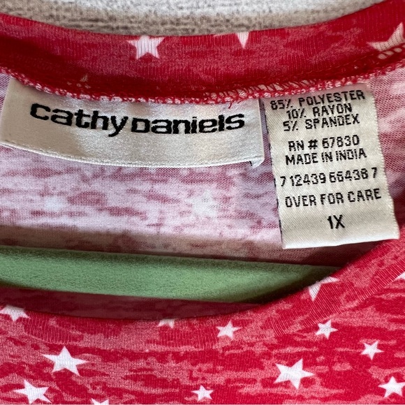 RED STARS TOP - Picture 3 of 6